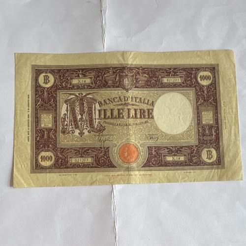 Banca italia banconota 1000 - d'italia,
