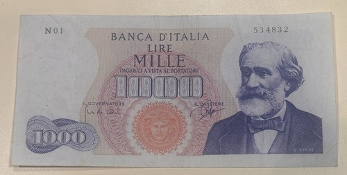 Banconota 1000 lire - verdi, 2