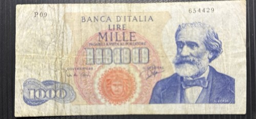 Banconota 1000 lire verdi 1º - lire,