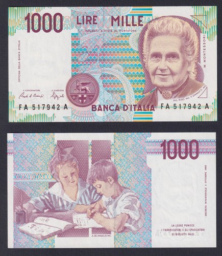 Banconota italia 1000 lire - 1000,