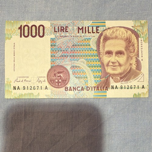 Banca italia banconota 1000 - banca,