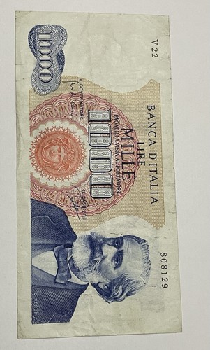 Banconota 1000 lire italia - banconota,