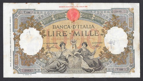 Italia banconota 1000 lire - -,