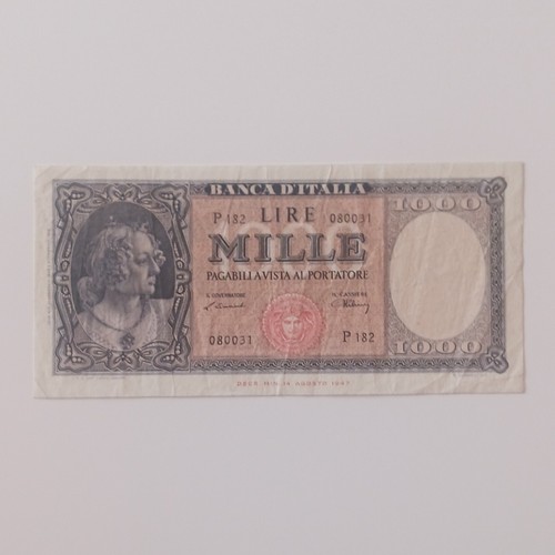 Banca italia banconota - banca, 1000
