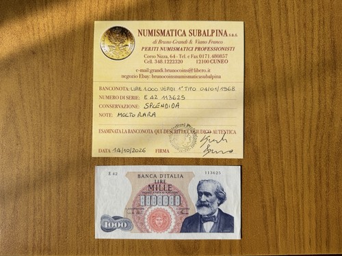Banconota lire 1000 verdi - verdi, i