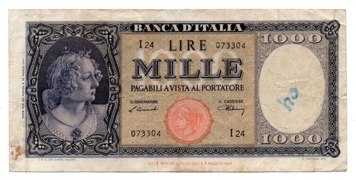 Italia rara banconota - italia,
