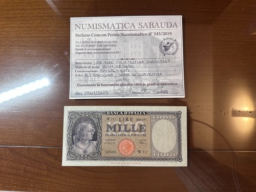 Banconota lire 1000 italia - banconota,