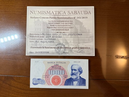 Banconota lire 1000 verdi - 1000, i