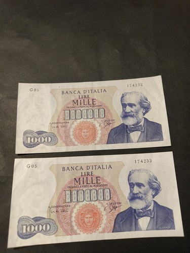 Italia banconota 1000 - italia,