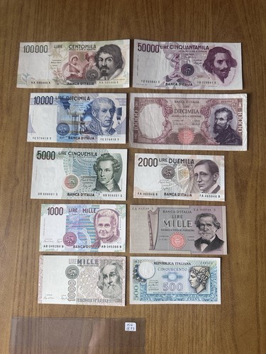 Lotto banconote lire 100000 - lotto,
