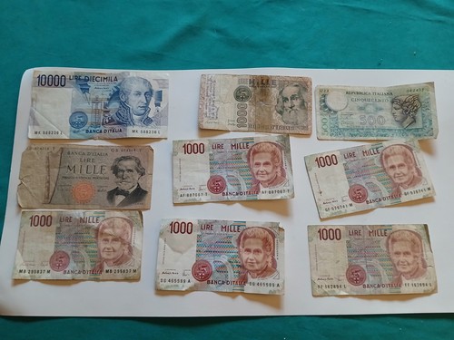Lotto banconote lire 10000 - lire,