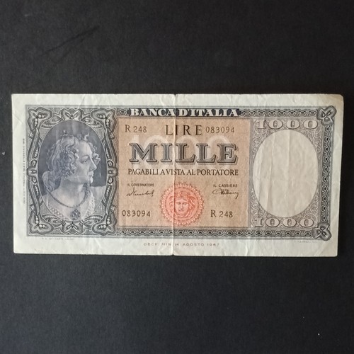 Banca italia banconota 1000 - banca,