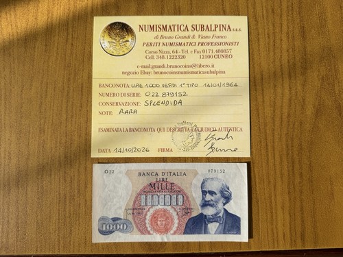 Banconota lire 1000 verdi - banconota,