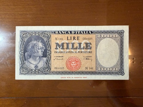 Banconota lire 1000 italia - banconota,