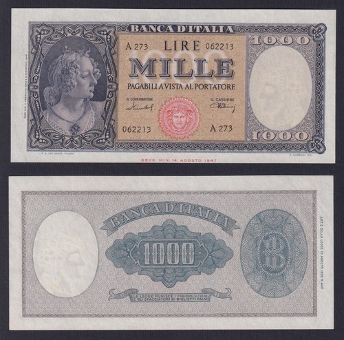 Banconote italia 1000 lire - banconote,
