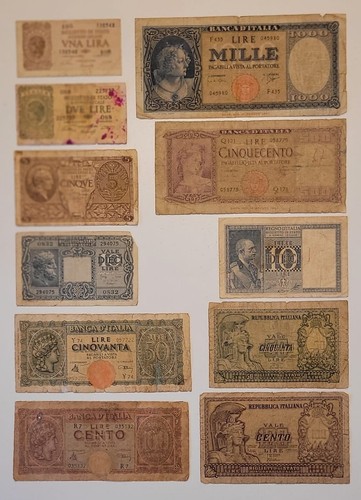 Italia lotto banconote 1 - 11,