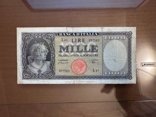 Banconota lire 1000 - banconota,