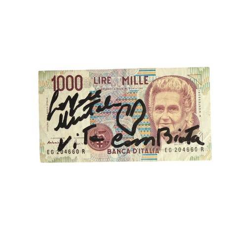 Banconota italiana 1000 - banconota, lire
