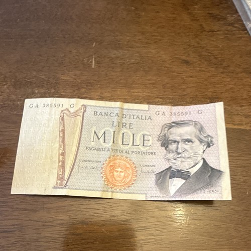Italia 1000 lire banconota - italia,