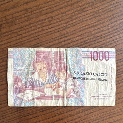 Banca italia banconota 1000 - banconota,
