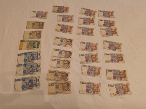 Lotto banconote lire - lotto, 29