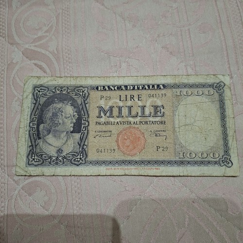 Banconota 1000 lire - banconota, testina