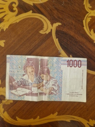 Banconota lire mille 1000 - banconota,