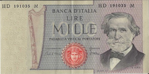 Banconota mille lire 1000 - mille,