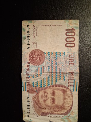 Banconota mille 1000 lire - banconota,
