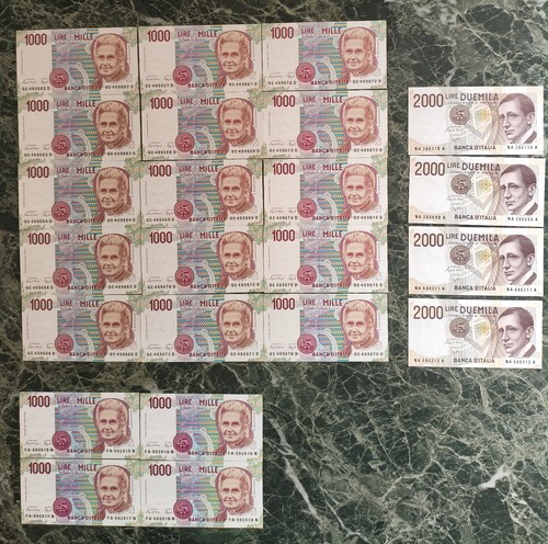 Lotto banconote lire - da,