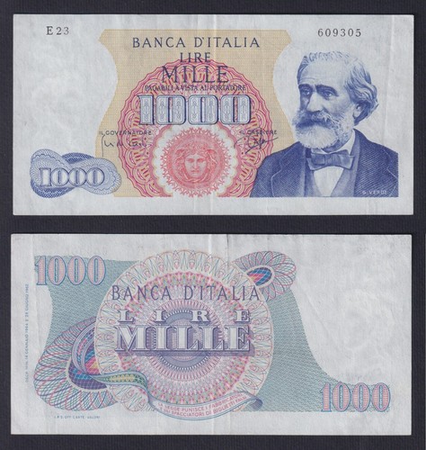 Banconota italia 1000 lire - banconota,