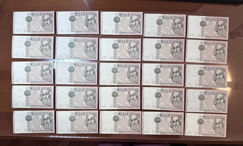 Lotto banconote lire 1000 - 25,