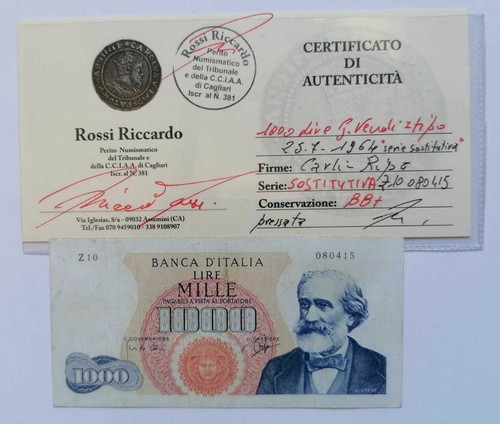Banconota 1000 lire - 1000, giuseppe