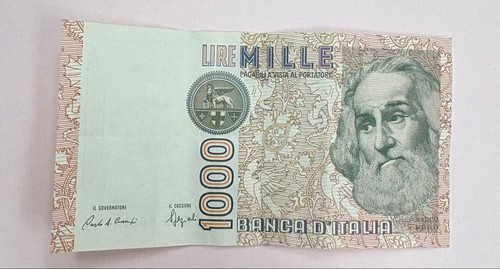 Banconota italia 1000 lire - banconota,