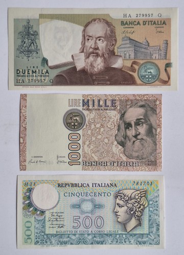 Numismatica lotto banconote - lotto,
