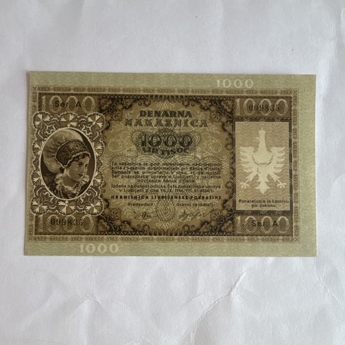 Banconota 1000 lire - 1000, denarna
