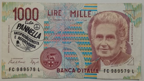 Repubblica banconota lire 1000 - repubblica,