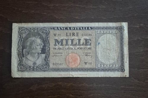 Banconota 1000 lire italia - banconota,