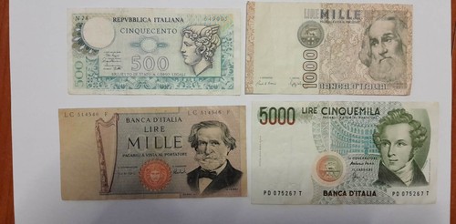 Banconote italiane lire - banconote,