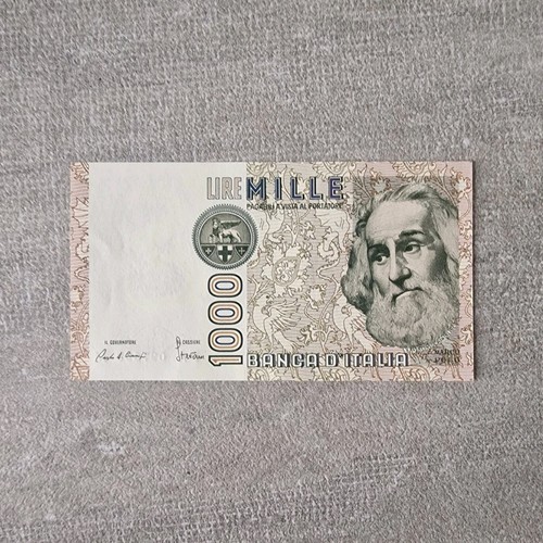 Banconota italia 1000 lire - banconota,