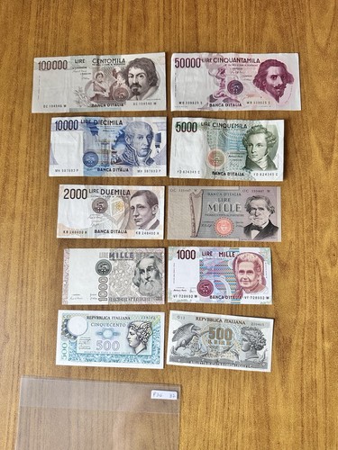 Lotto banconote lire 100000 - banconote,