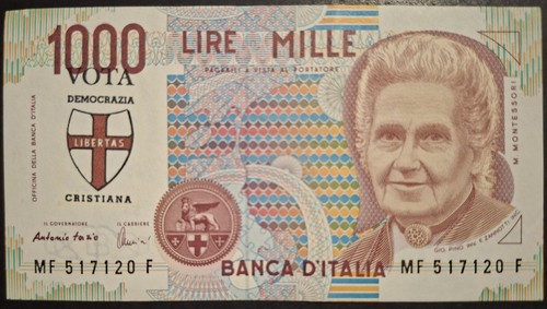 Repubblica banconota lire 1000 - lire,