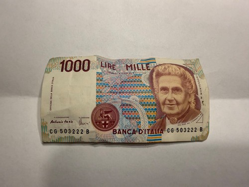 Rara banconota mille - da, 1000