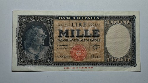 1000 lire italia - italia, ornata
