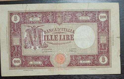 Banconota lire 1000 luglio - 1000,