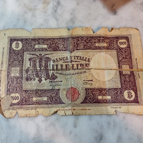 Banconota lire 1000 - banconota,