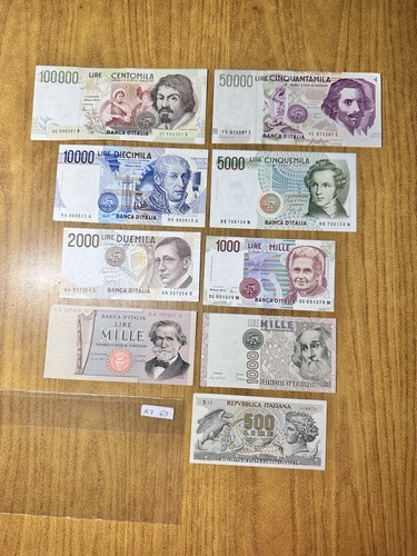 Lotto banconote lire 100000 - banconote,