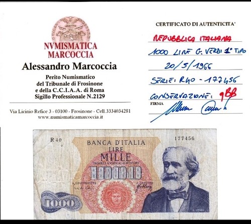 Banconota 1000 lire giuseppe - 1000,