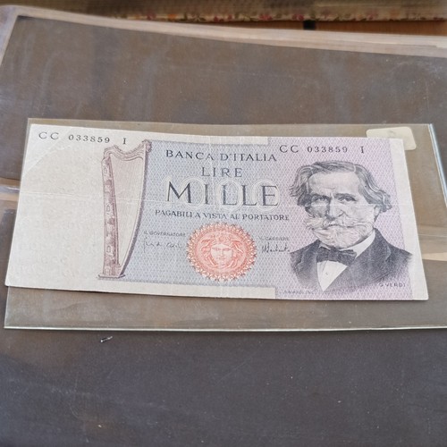 Banca italia banconota 1000 - banca,