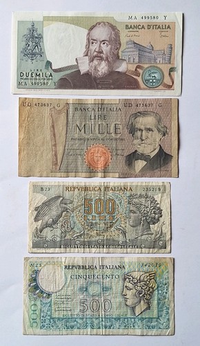 Numismatica lotto banconote - lotto,